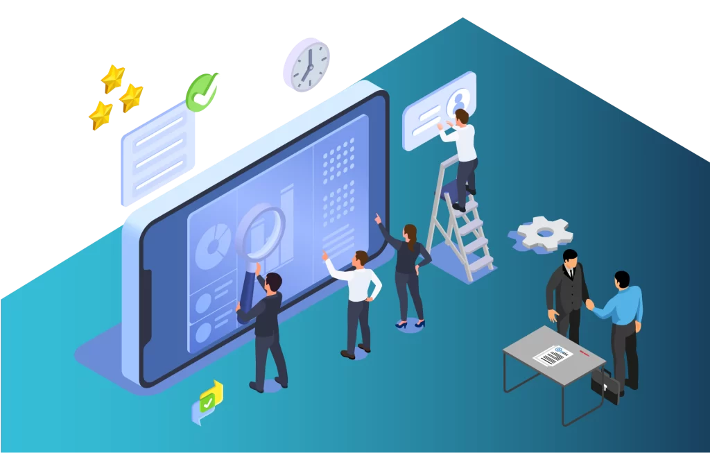 お客様のパートナーとして伴走し共にWEBサイトを作り上げるイメージ